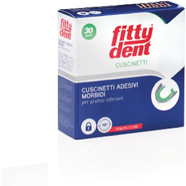 Ideco Fittydent - Cuscinetti Adesivi Morbidi Per Portatori Di Protesi, 30 Pezzi-image