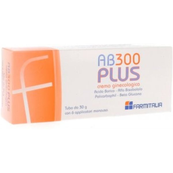 Farmitalia AB300 Plus Crema Ginecologica, 30G Con 6 Applicatori-image