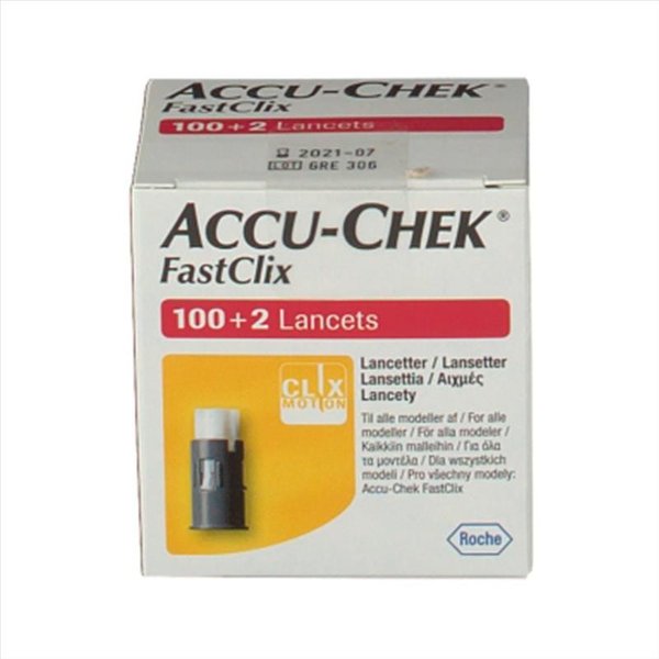 Accu-Chek- Fastclix Lancette Pungidito Per Tutti I Modelli, 100 + 2 Pezzi-image