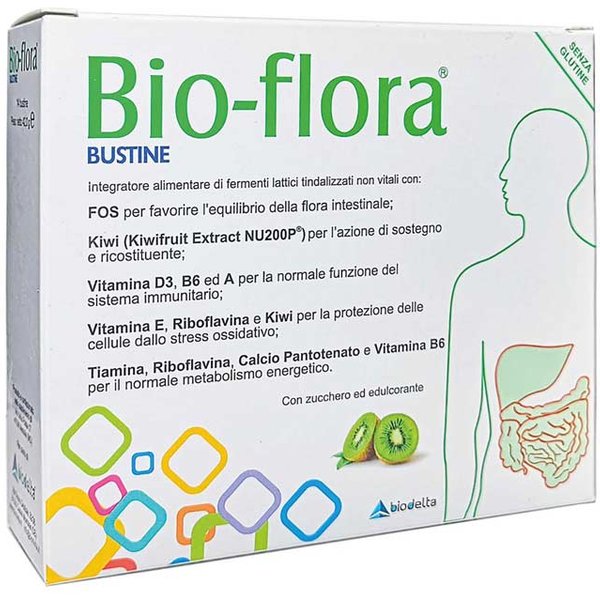Biodelta Bioflora Integratore Fermenti Lattici E Vitamine, 14 Bustine-image