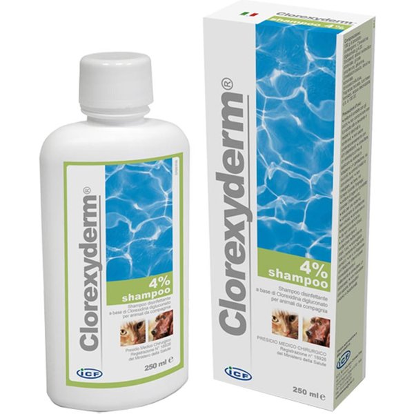 Icf Clorexyderm - 4% Shampoo Disinfettante Animali Da Compagnia, 250Ml-image