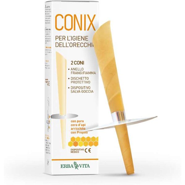 Erba Vita Conix Coni Per L'igiene Dell'orecchio, 2 Coni-image