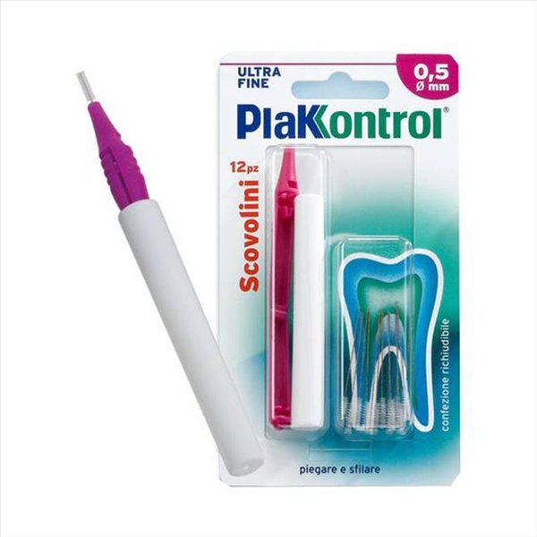 Ideco Plakkontrol - Scovolino Con Manico Intercambiabile 0.5Mm, 10 Pezzi-image