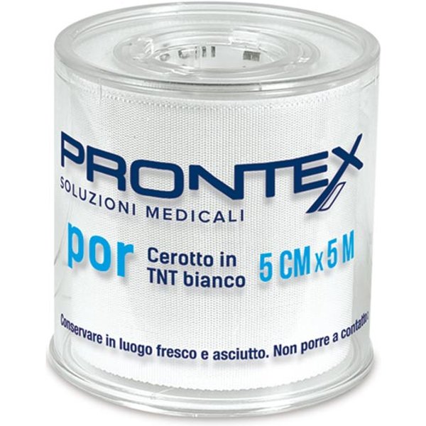 Prontex Por - Cerotto In TNT Bianco 5Cm X 5M, 1 Pezzo-image
