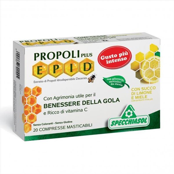 Specchiasol Propoli Plus Epid Compresse Gola Gusto Limone-Miele 20 Compresse-image