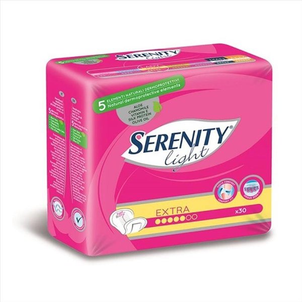 Serenity Light Lady - Extra Assorbenti Anatomici Per Incontinenza, 30 Pezzi-image