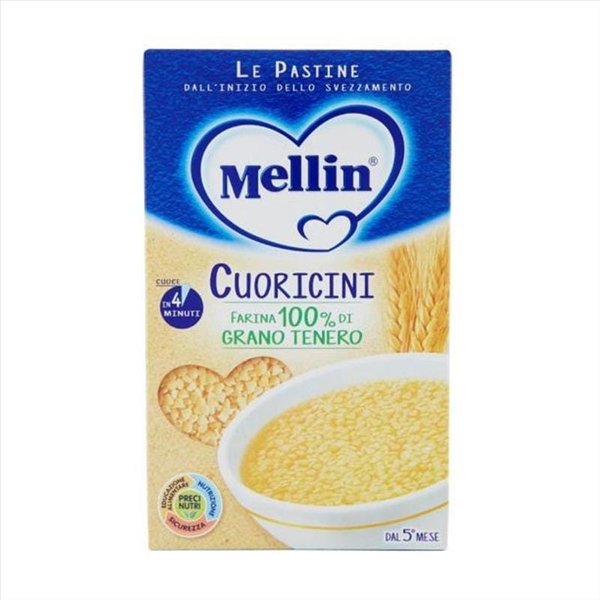 Mellin Pastina Cuoricini Dal 5° Mese Ingredienti Di Origine 100% Naturale E Vitamina B1, 320G-image