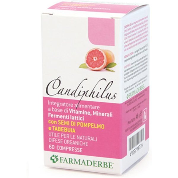 Farmaderbe Candiphilus Integratore Alimentare, 60 Compresse-image