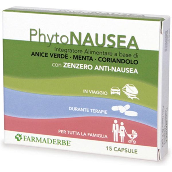 Farmaderbe Phyto Nausea Integratore Alimentare, 15 Capsule-image