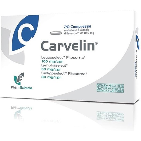 Pharmextracta Carvelin Integratore Funzionalità Del Microcircolo, 20 Compresse-image