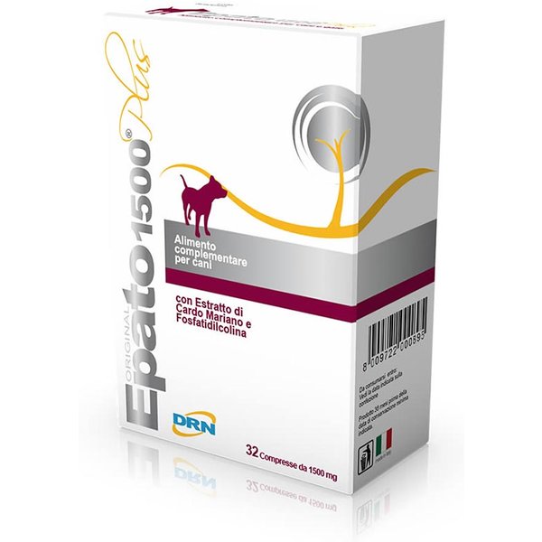 Drn Epato 1500 Plus Alimento Complementare Per Cani, 32 Compresse-image