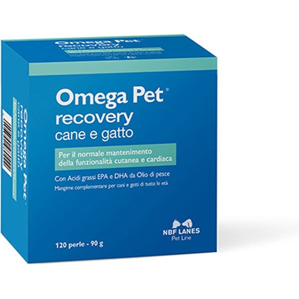 Nbf Lanes Omega Pet Recovery Cane E Gatto Mangime Epa E Dha, 120 Perle-image