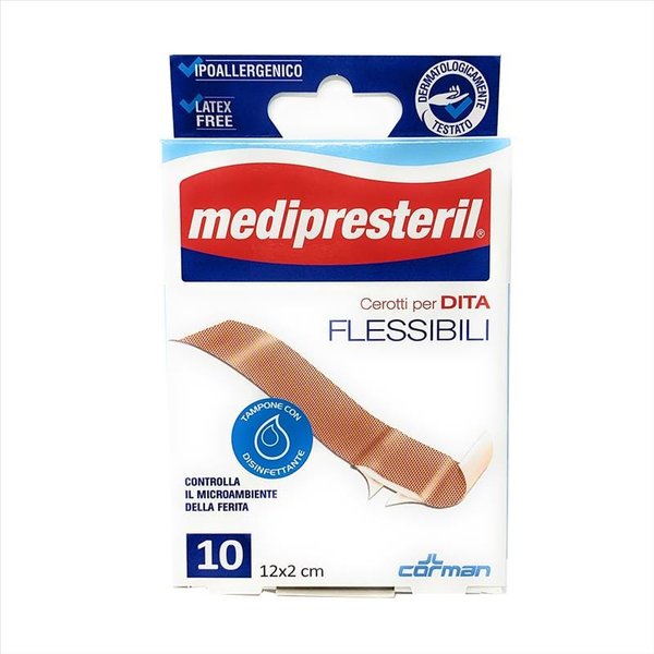 Medipresteril Cerotti Per Dita Flessibile E Resistente, 10 Pezzi 12 X 2 Cm-image