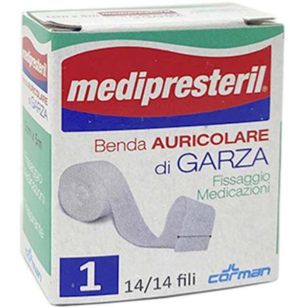 Medipresteril Benda Auricolare Garza 12/8 Fu Misura 2 X 500Cm, 1 Pezzo-image