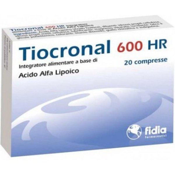 B.L.V. Pharma Group Tiocronal 600 Hr Integratore Alimentare, 20 Compresse-image