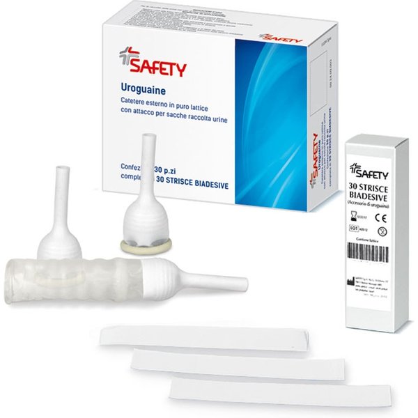 Safety Catetere Esterno Tipo Condom Incontinenza Urinaria Maschile 25Mm,30 Pezzi-image