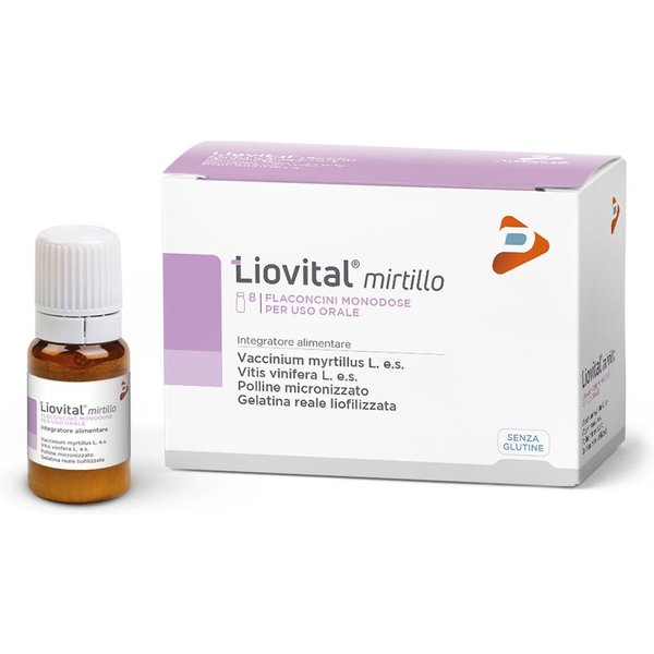 Pharma Line Liovital Mirtillo Integratore Alimentare, 8 Flaconcini-image