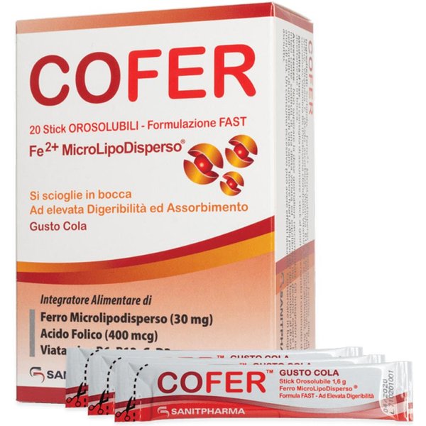 Sanitpharma Cofer Integratore Alimentare, 20 Stick-image