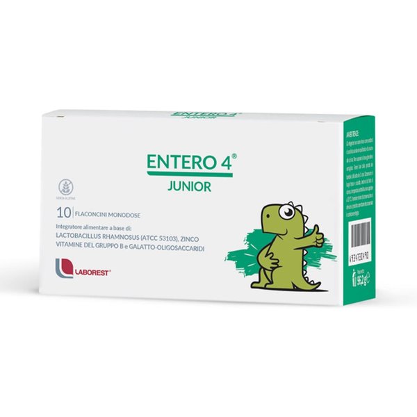 Laborest Entero 4 - Junior Integratore Flora Intestinale E Difesa, 10 Flaconcini-image