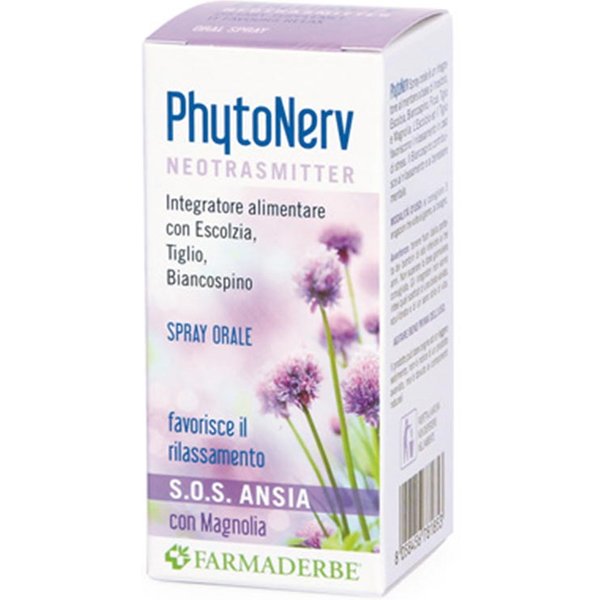 Farmaderbe Phyto Nerv Sos Spray Orale Integratore Alimentare, 30Ml-image