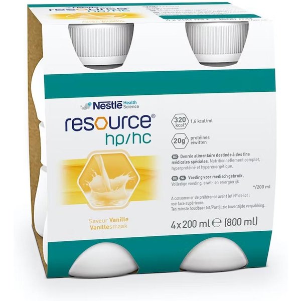 Nestlé Resource - Hp/Hc Bevanda Ipercalorica Vaniglia, 4 X 200Ml-image
