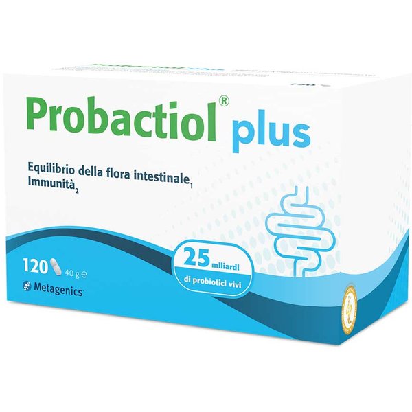 Metagenics Probactiol Plus Integratore Equilibrio Flora Intestinale, 120 Capsule-image