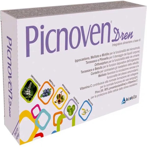 Biodelta Picnoven Dren Integratore Alimentare, 100 Compresse-image