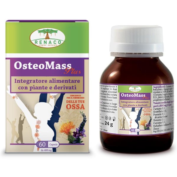 Renaco Osteomass Plus Integratore Alimentare, 60 Capsule-image