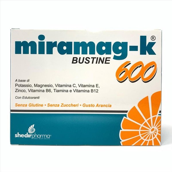Shedir Pharma Miramag K 600 Integratore Sali Minerali, 20 Bustine-image