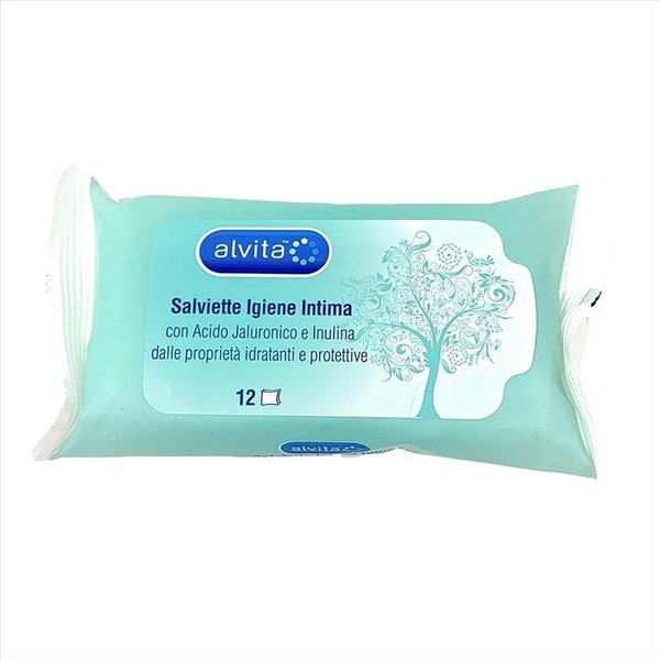 Alvita Salviette Igiene Intima Idratanti E Protettive, 12 Pezzi-image