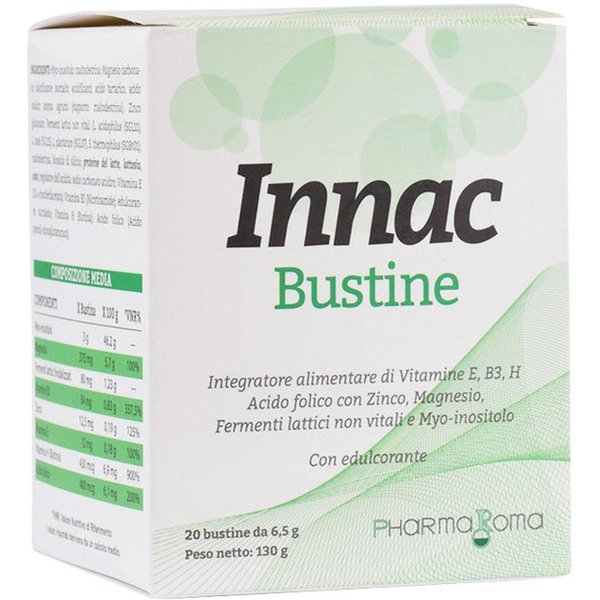Pharmaroma Innac Bustine Integratore Alimentare Per La Pelle, 20 Bustine-image