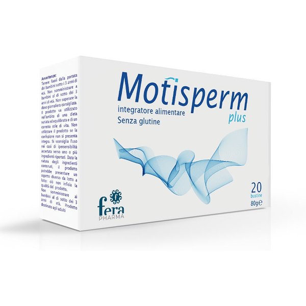 Fera Pharma Motisperm Plus Integratore Fertilità Spermatogenesi, 20 Bustine-image
