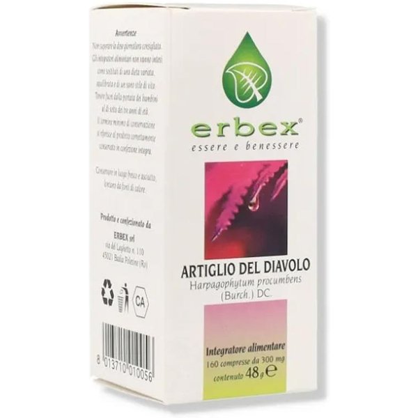 Erbex Artiglio Del Diavolo Integratore Alimentare, 160 Compresse-image