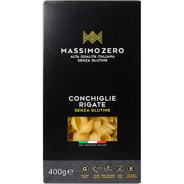Massimo Zero Conchiglie Rigate Pasta Senza Glutine, 400G-image