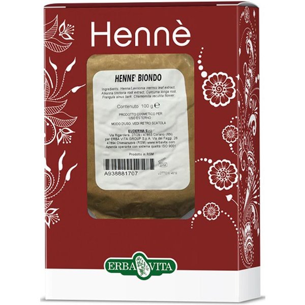 Erba Vita Hennè Biondo Colorante Capelli, 100G-image