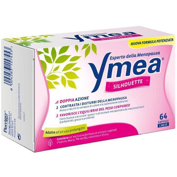 Perrigo Ymea - Silhouette Menopausa Integratore Alimentare, 64 Capsule-image