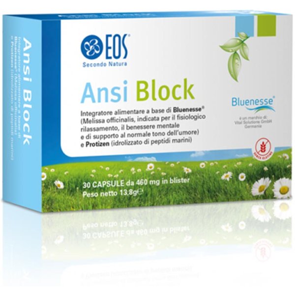 Eos Ansi Block Integratore Alimentare Relax E Buonumore, 30 Capsule-image