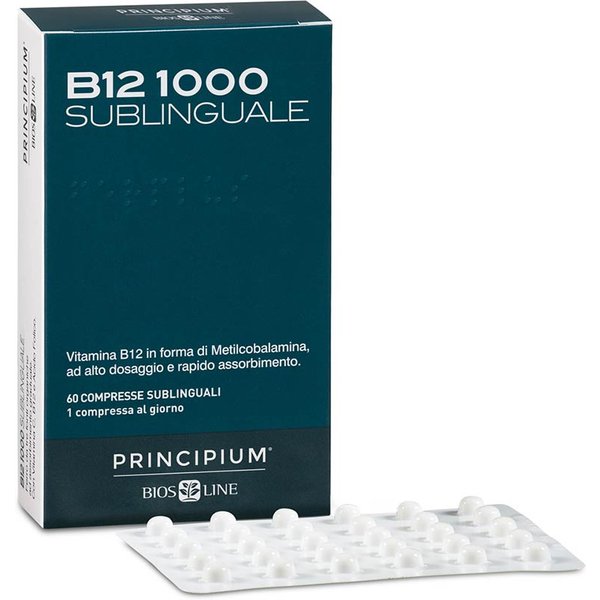 Bios Line Principium B12 1000 Integratore Alimentare, 60 Compresse Sublinguali-image
