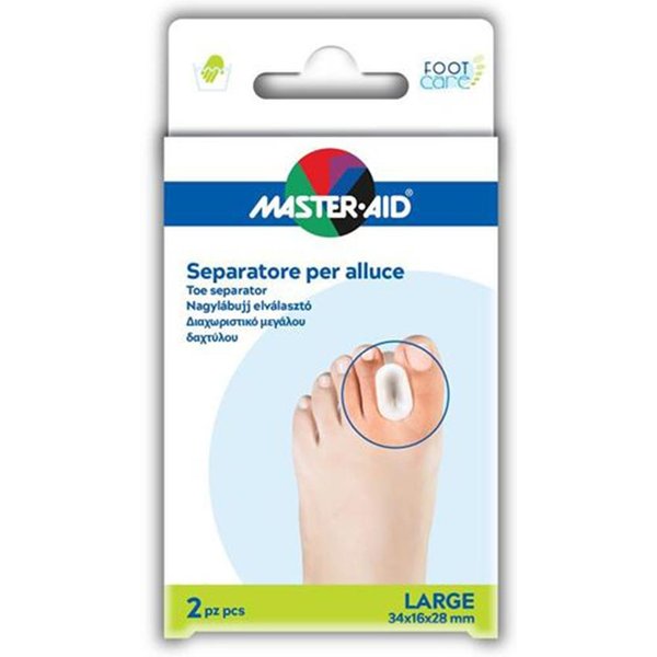Master-Aid Foot Care - Separatore Per Alluce In Gel Large, 2 Separatori-image