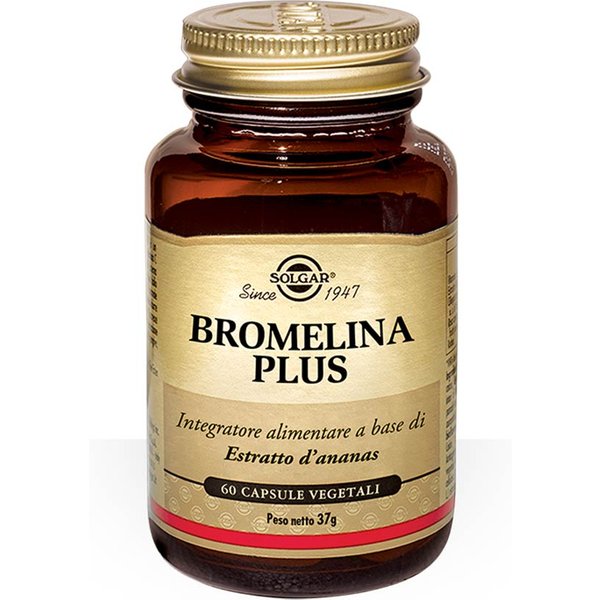 Solgar Bromelina Plus Integratore Alimentare, 60 Capsule-image