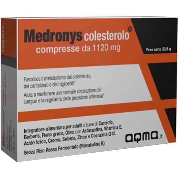 Aqma Medronys Colesterolo Integratore Alimentare, 60 Compresse-image