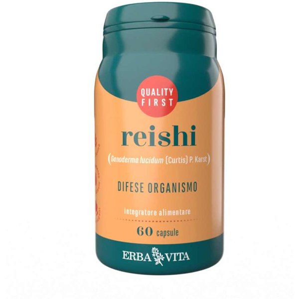 Erba Vita Monoplanta - Reishi Integratore Difese Organismo, 60 Capsule-image