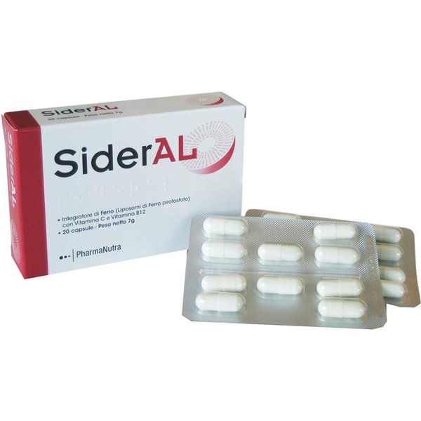 Pharmanutra Sideral Integratore Di Ferro Sucrosomiale E Vitamine, 20 Capsule-image
