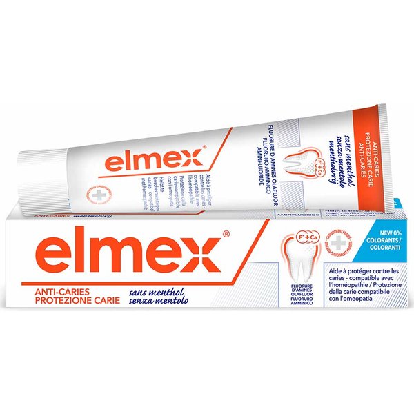 Elmex Protezione Carie - Dentifricio Protezione Carie Senza Mentolo, 75Ml-image