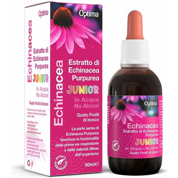 Optima Naturals Echinacea - Estratto No Alcool Gusto Frutti Di Bosco, 50Ml-image