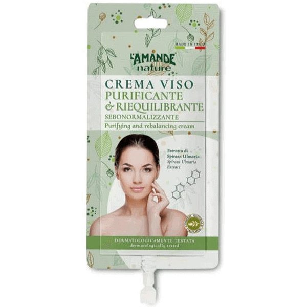 L'amande Nature - Crema Viso Purificante Riequilibrante Sebonormalizzante, 15Ml-image