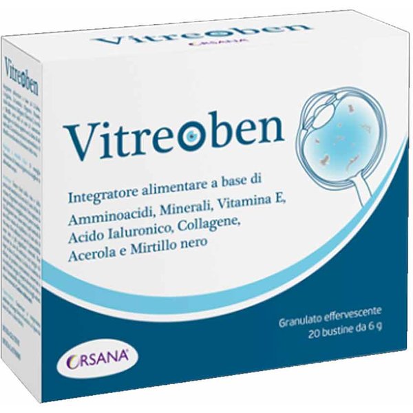 Orsana Italia Vitreoben Integratore Benessere Occhio, 20 Bustine-image