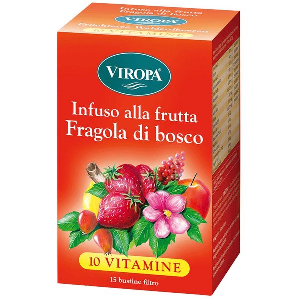 Viropa Infuso Alla Frutta Fragola Di Bosco, 15 Bustine Filtro-image