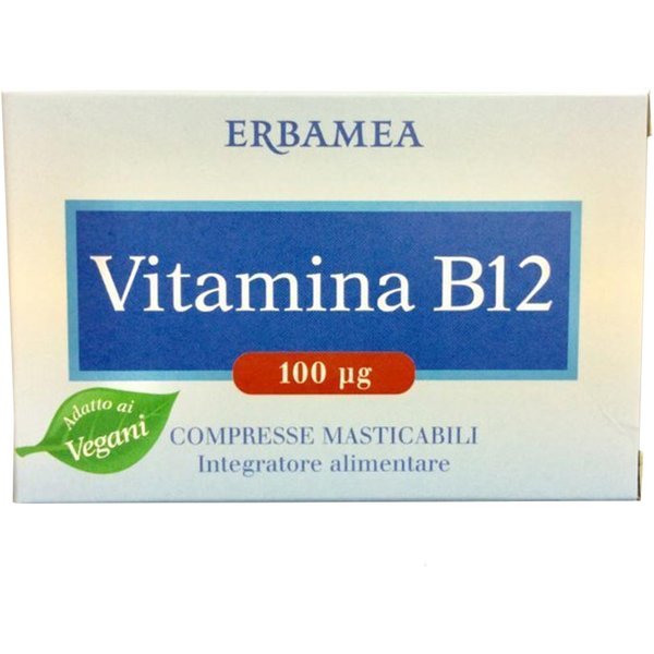 Erbamea Vitamina B12 Integratore Alimentare, 90 Compresse Masticabili-image