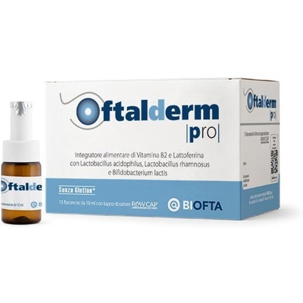 Biodue Oftalderm Pro Integratore Alimentare, 12 Flaconcini-image
